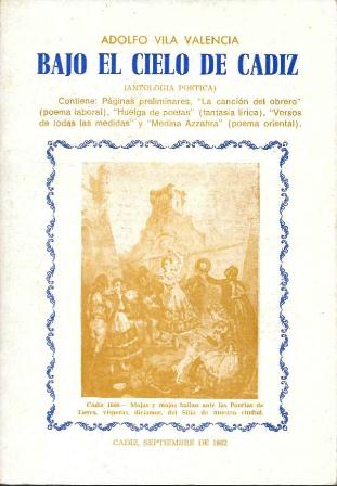 BAJO EL CIELO DE CADIZ - ANTOLOGIA POETICA