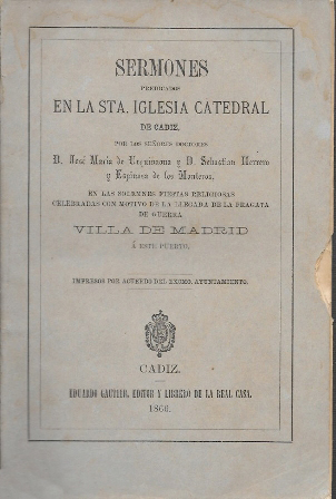SERMONES PREDICADOS EN LA STA. IGLESIA CATEDRAL DE CADIZ