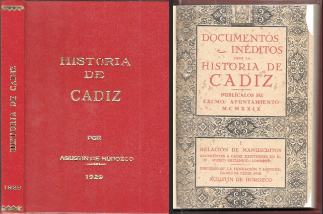HISTORIA DE CADIZ POR AGUSTIN DE OROZCO 1929 (FACSIMIL)