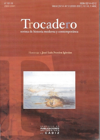 TROCADERO-REVISTA DE HISTORIA MODERNA Y CONTEMPORANEA Nº 12-13 2000-2001