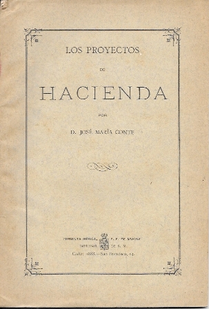 LOS PROYECTOS DE HACIENDA POR JOSE MARIA CONTE