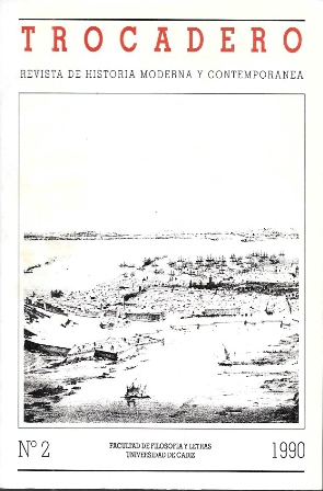 TROCADERO - REVISTA DE HISTORIA MODERNA Y CONTEMPORANEA Nº 2 1990