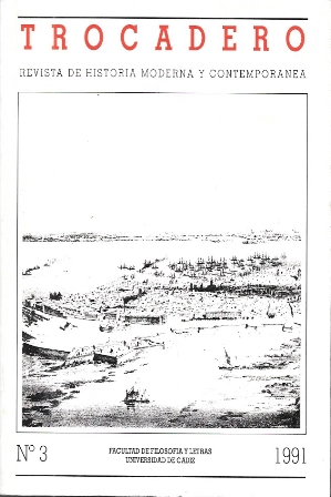 TROCADERO - REVISTA DE HISTORIA MODERNA Y CONTEMPORANEA Nº 3 1991