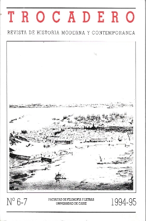 TROCADERO - REVISTA DE HISTORIA MODERNA Y CONTEMPORANEA Nº 6-7 1994-5