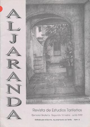 ALJARANDA - REVISTA DE ESTUDIOS TARIFEÑOS 2º TRIMESTRE JUNIO 1992 Nº 5