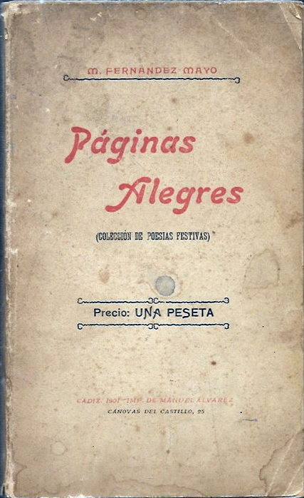 PAGINAS ALEGRES (COLECCIÓN DE POESIAS FESTIVAS)