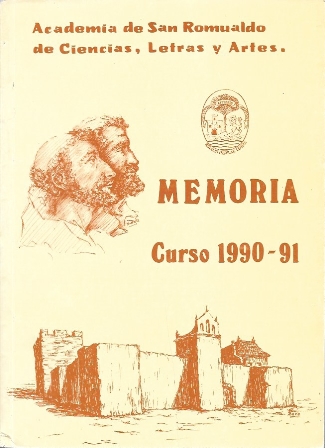 MEMORIA CURSO 1990-91 ACADEMIA SAN ROMUALDO DE CIENCIAS, LETRAS Y ARTES