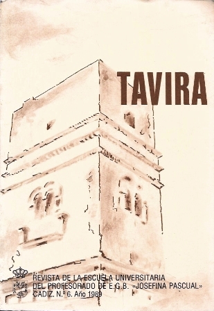 TAVIRA REVISTA Nº 6 AÑO 1989 ESCUELA UNIVERSITARIA DEL PROFESORADO E.G.B. J. PASCUAL