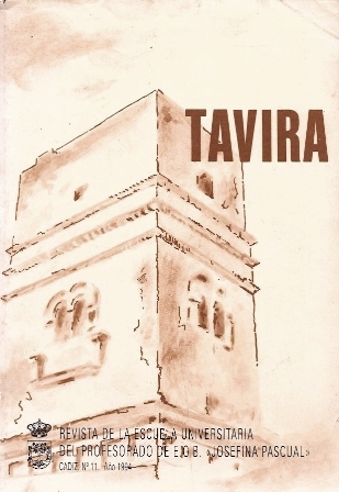TAVIRA REVISTA Nº 11 AÑO 1994 ESCUELA UNIVERSITARIA DEL PROFESORADO E.G.B. J. PASCUAL