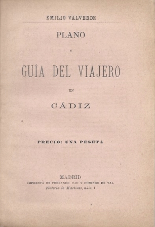 PLANO DEL VIAJERO EN CADIZ ILUSTRADO CON VISTAS Y GRABADOS