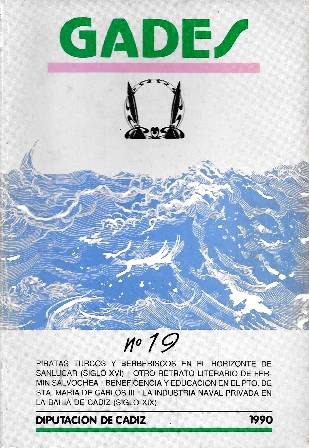 REVISTA GADES Nº 19 - 1990 DIPUTACION DE CADIZ