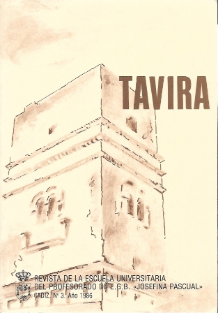 TAVIRA REVISTA ESCUELA UNIVERSITARIA PROFESORADO DE EGB JOSEFINA PASCUAL, Nº 3-1986
