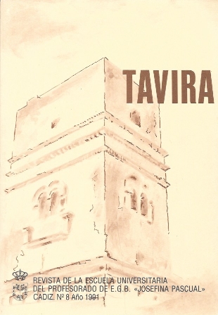 TAVIRA REVISTA ESCUELA UNIVERSITARIA PROFESORADO DE EGB JOSEFINA PASCUAL, Nº 8-1991