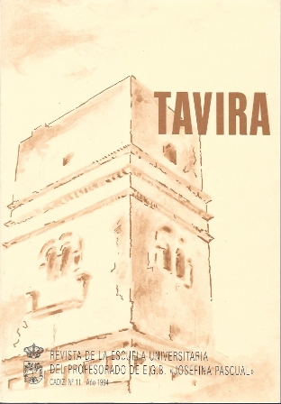 TAVIRA REVISTA ESCUELA UNIVERSITARIA PROFESORADO DE EGB JOSEFINA PASCUAL, Nº 11-1994