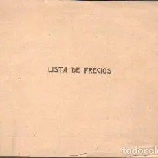 LISTA DE PRECIOS. EUGENIO IGLESIAS.