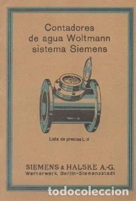 CONTADORES DE AGUA WOLTMANN SISTEMA SIEMENS (LISTA DE PRECIOS)