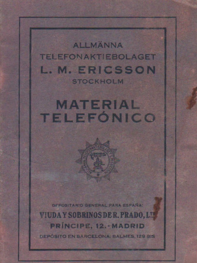 L. M. ERICSSON, MATERIAL TELEFÓNICO