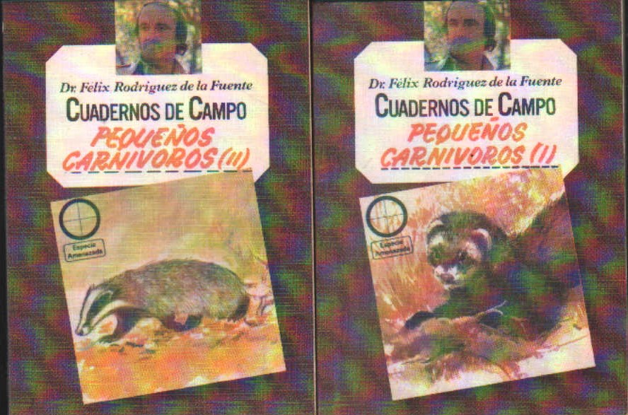 CUADERNOS DE CAMPO PEQUEÑOS CARNIVOROS TOMO I Y II