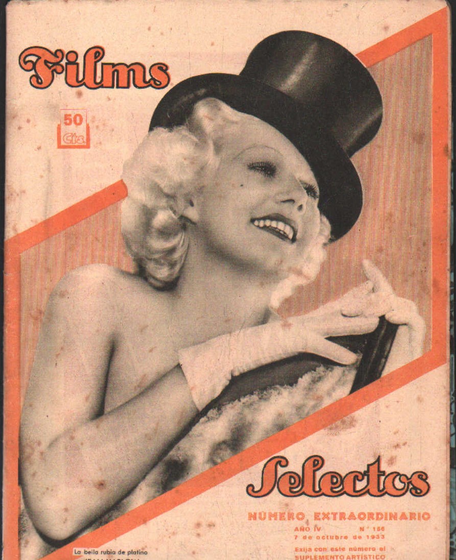 FILM SELECTOS. NUMERO EXTRAORDINARIO. AÑO IV, Nº. 156 - 7 DE OCTUBRE DE 1933