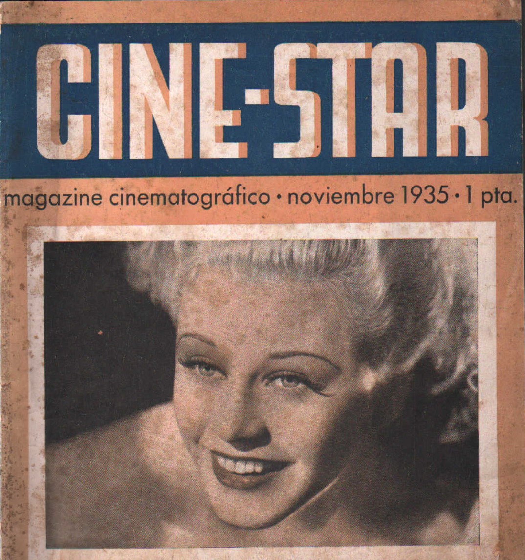CINE-STAR, MAGAZINE CINEMATOGRÁFICO. NOVIEMBRE 1935 - AÑO I, Nº. 3