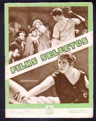 REVISTA FILMS SELECTOS. AÑO IV. Nº 159. 28 DE OCTUBRE DE 1933. (SUPLEMENTO ARTISTICO).