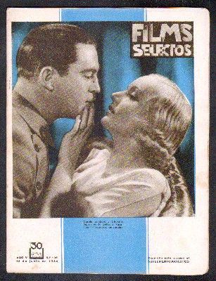 REVISTA FILMS SELECTOS. AÑO V. Nº 192. 16 DE JUNIO DE 1934. (SUPLEMENTO ARTISTICO).