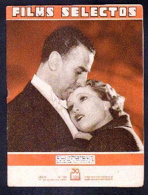 REVISTA FILMS SELECTOS. AÑO IV. Nº 140. 17 DE JUNIO DE 1933. (SUPLEMENTO ARTISTICO).
