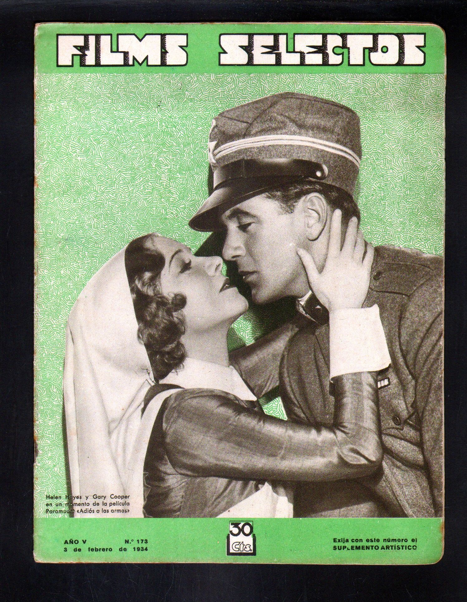 REVISTA FILMS SELECTOS. AÑO V. Nº 173.  3 DE FEBRERO DE 1934.