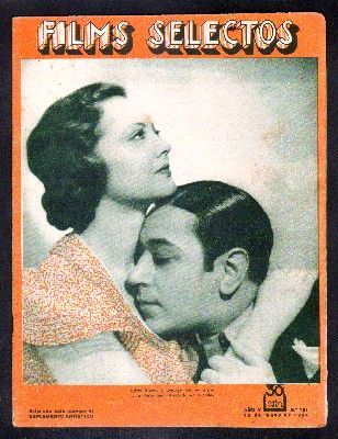 REVISTA FILMS SELECTOS. AÑO V. Nº 187. 12 DE MAYO DE 1934.