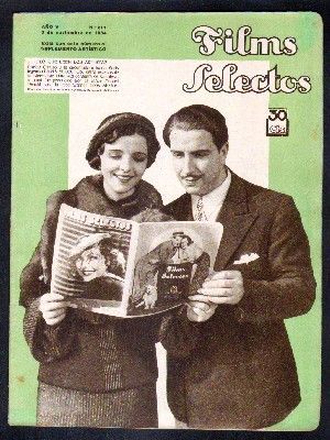 REVISTA FILMS SELECTOS. AÑO V. Nº 211. 3 DE NOVIEMBRE DE 1934.