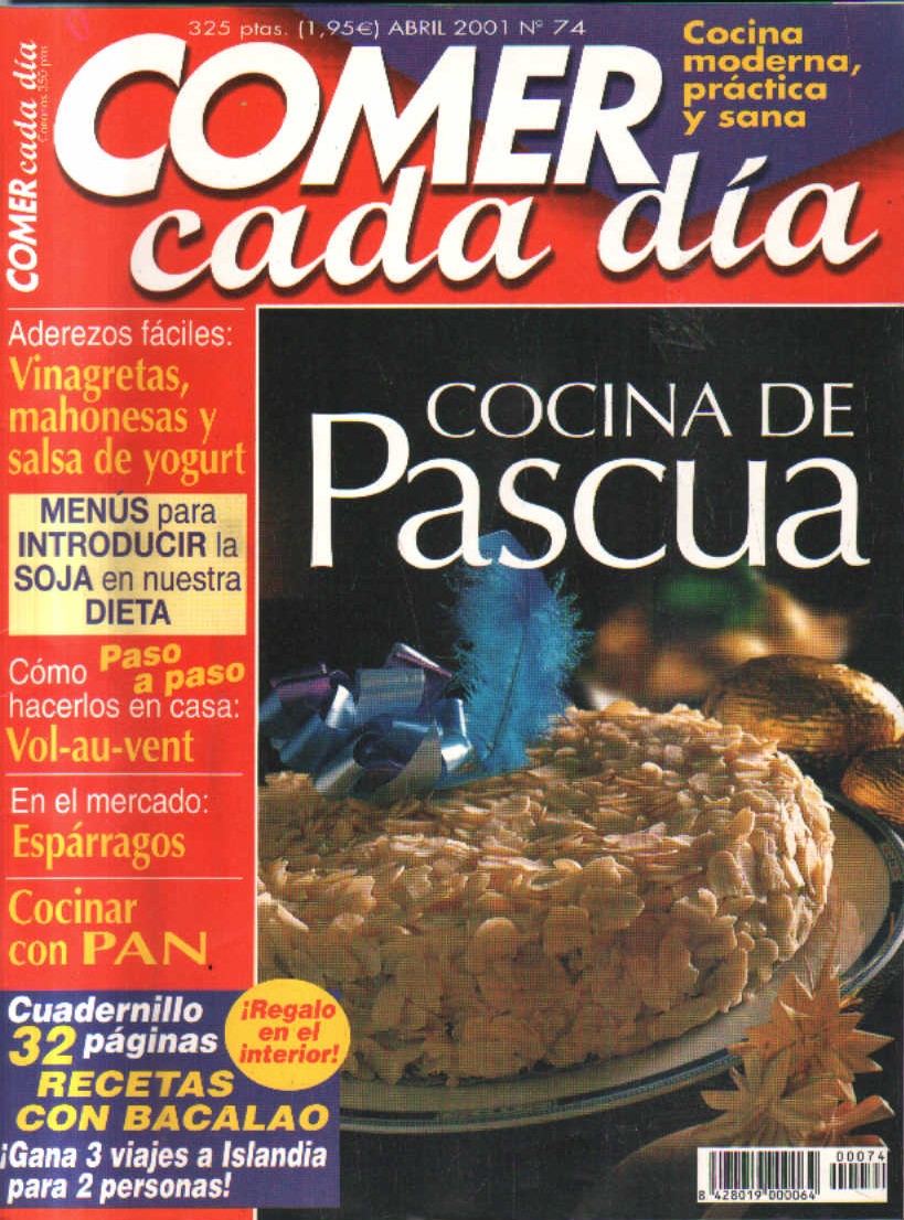 COMER CADA DIA. Nº 74. ABRIL. 2001.