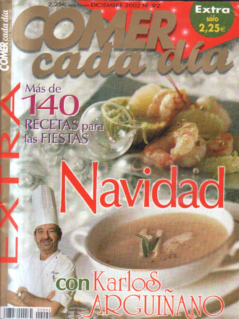 COMER CADA DIA. Nº 92. DICIEMBRE. 2002.