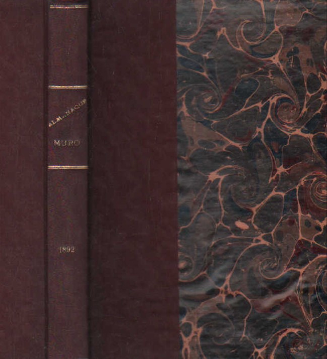ALMANAQUE DE CONFERENCIAS CULINARIAS MURO PARA EL AÑO BISIESTO DE 1892