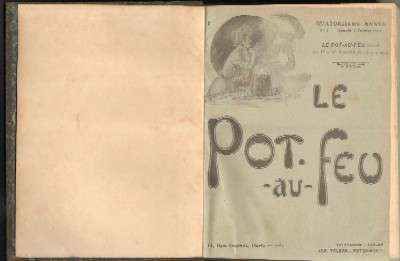 REVISTA LE POT-AU-FEU. JOURNAL DE CUISINE PRATIQUE & D'ECONOMIE DOMESTIQUE. AÑO 1906