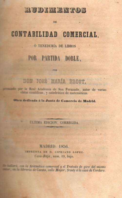 RUDIMENTOS DE CONTABILIDAD COMERCIAL / SISTEMA METRICO