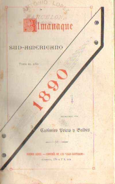ALMANAQUE SUDAMERICANO PARA EL AÑO 1890