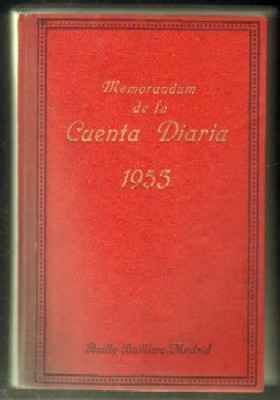 MEMORANDUM DE LA CUENTA DIARIA 1953.