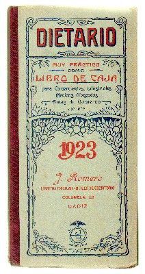 DIETARIO. 1923. USADO.