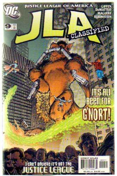 JLA CLASSIFIED. IT'S ALL BEEN FOR G'NORT