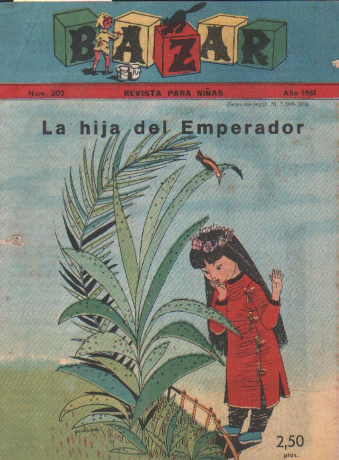 REVISTA INFANTIL BAZAR. Nº 202. AÑO 1961. LA HIJA DEL EMPERADOR.