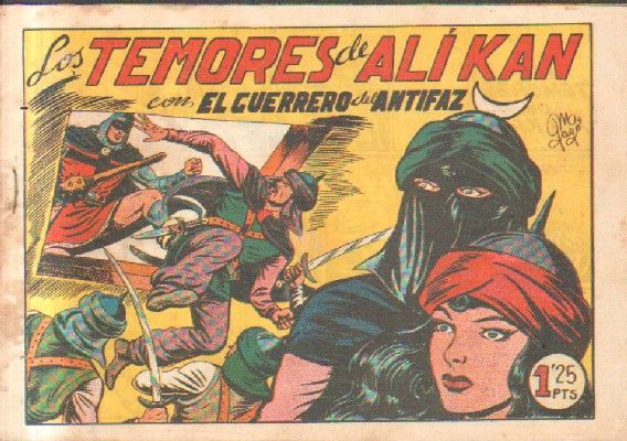 LOS TEMORES DE ALI KAN.EL GUERRERO DEL ANTIFAZ. Nº 156.