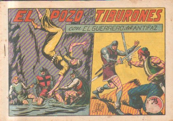 EL POZO DE LOS TIBURONES.EL GUERRERO DEL ANTIFAZ. Nº 117.