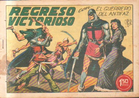 REGRESO VICTORIOSO.EL GUERRERO DEL ANTIFAZ. Nº 119.