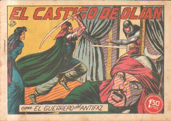 EL CASTIGO DE OLIAN.EL GUERRERO DEL ANTIFAZ. Nº 120.