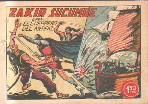 ZAKIR SUCUMBE.EL GUERRERO DEL ANTIFAZ. Nº 121.