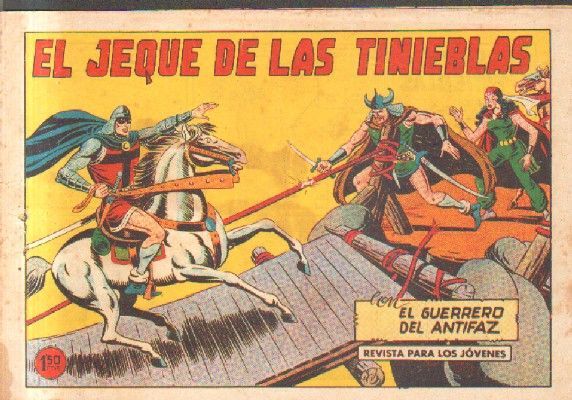 EL JEQUE DE LAS TINIEBLAS.CON EL GUERRERO DEL ANTIFAZ. Nº 424.