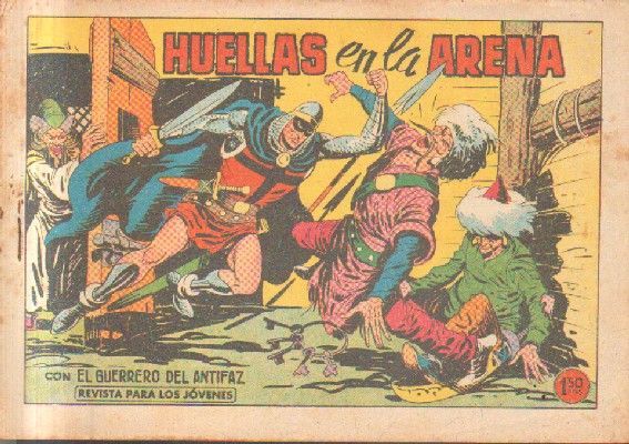 HUELLAS EN LA ARENA. CON EL GUERRERO DEL ANTIFAZ. Nº 456.