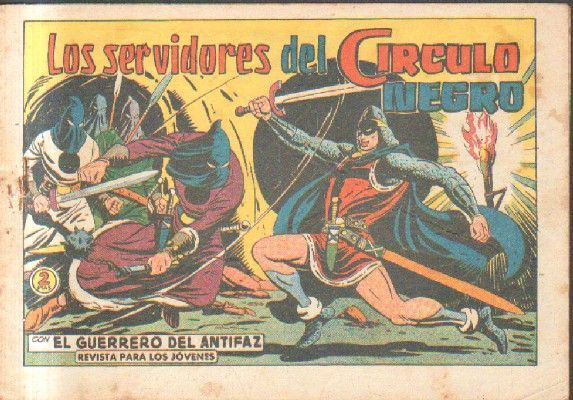 LOS SERVIDORES DEL CIRCULO NEGRO. EL GUERRERO DEL ANTIFAZ. Nº 485.