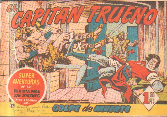 EL CAPITAN TRUENO. GOLPE DE MUERTE.  Nº 77