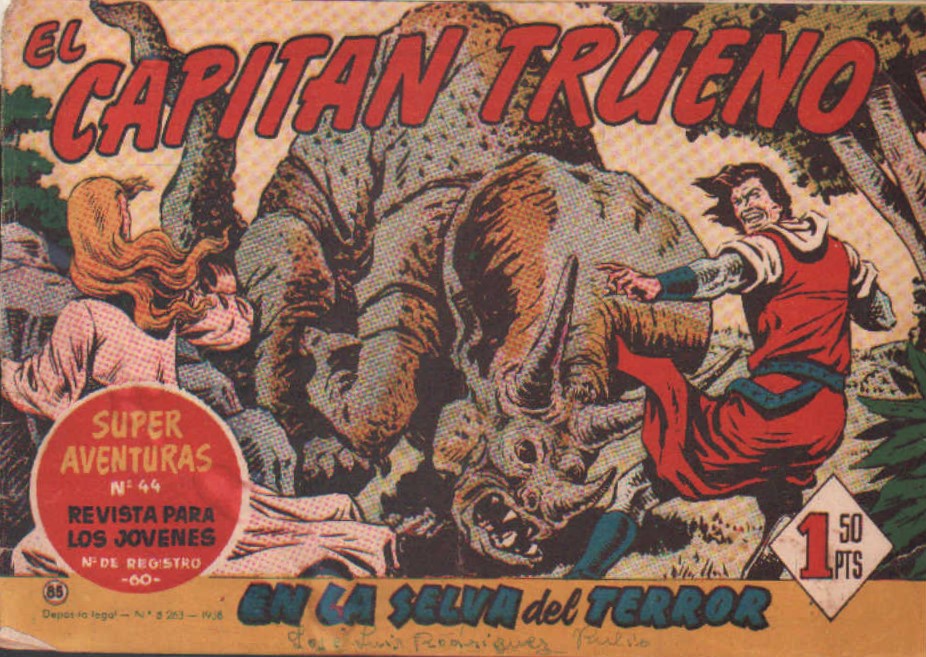 EL CAPITAN TRUENO.EN LA SELVA DEL TERROR. Nº 83